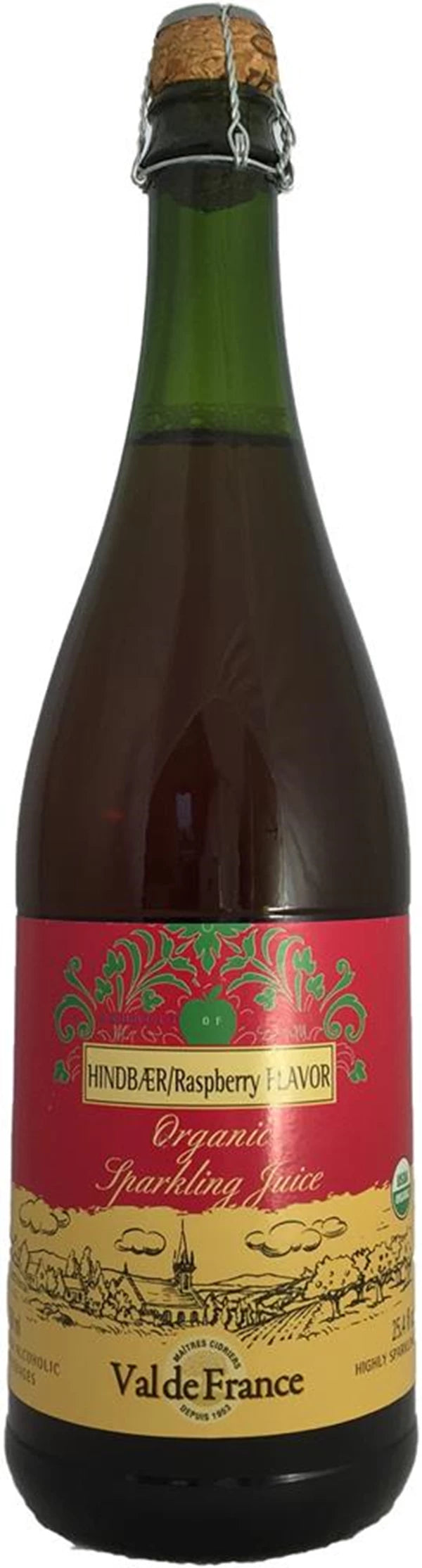 Val de France - Alkoholfri cider med hindbærsmag Økologisk