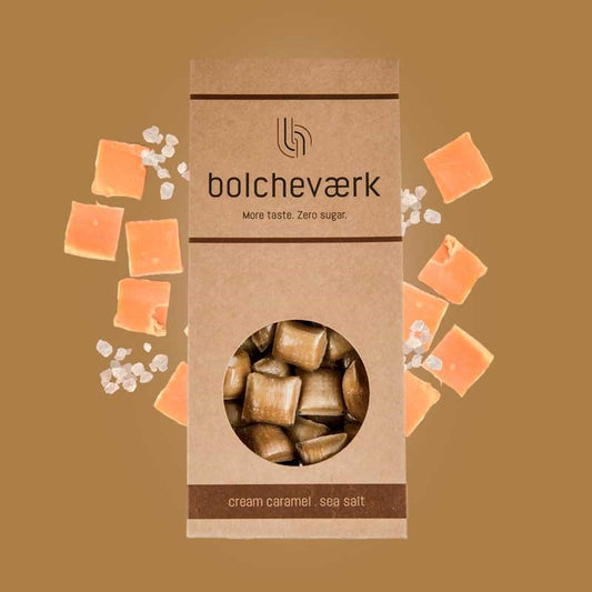 Bolcheværk Flødekaramel og Havsalt - Sukkerfri bolcher