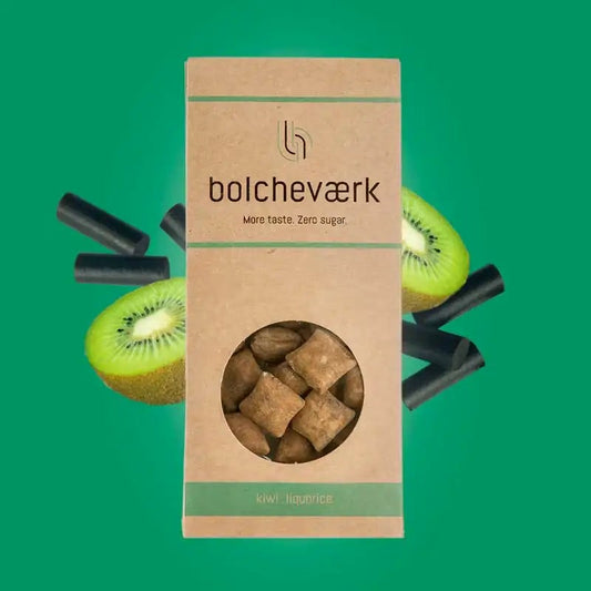 Bolcheværk Kiwi & Lakrids - Sukkerfri bolcher